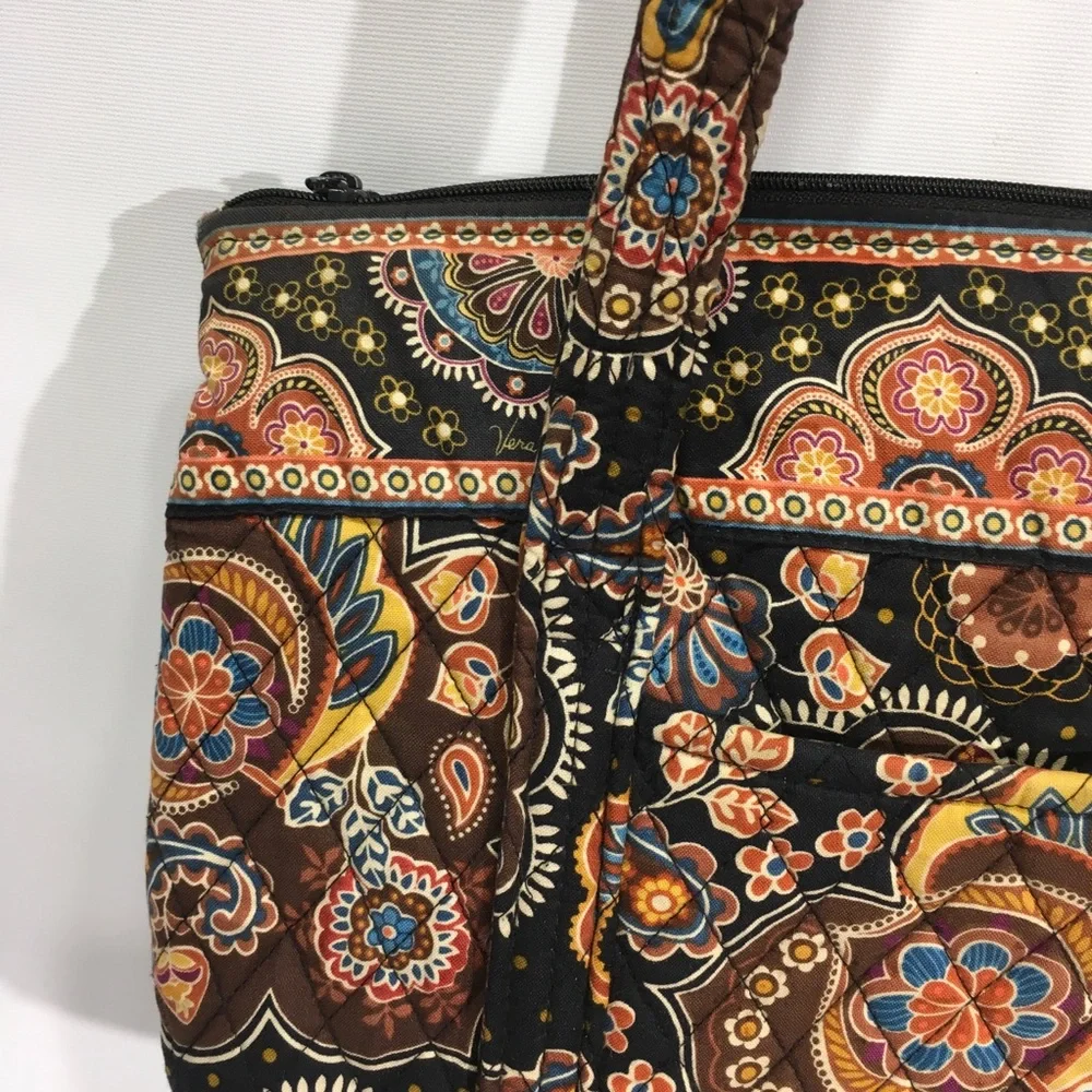Vera Bradley Tote Maddie Kensington Brown - Picture 5 of 16